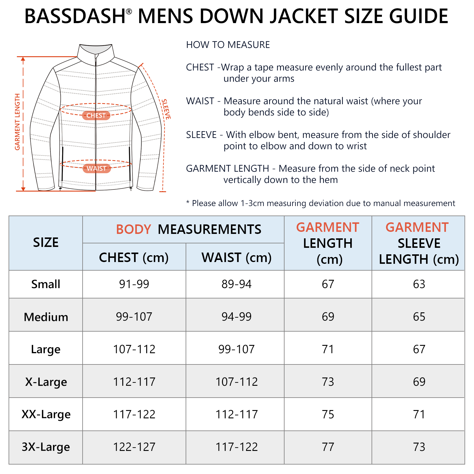 BASSDASH Men’s Puffy Down Jack - огляд і ціна Down Jacket Packable