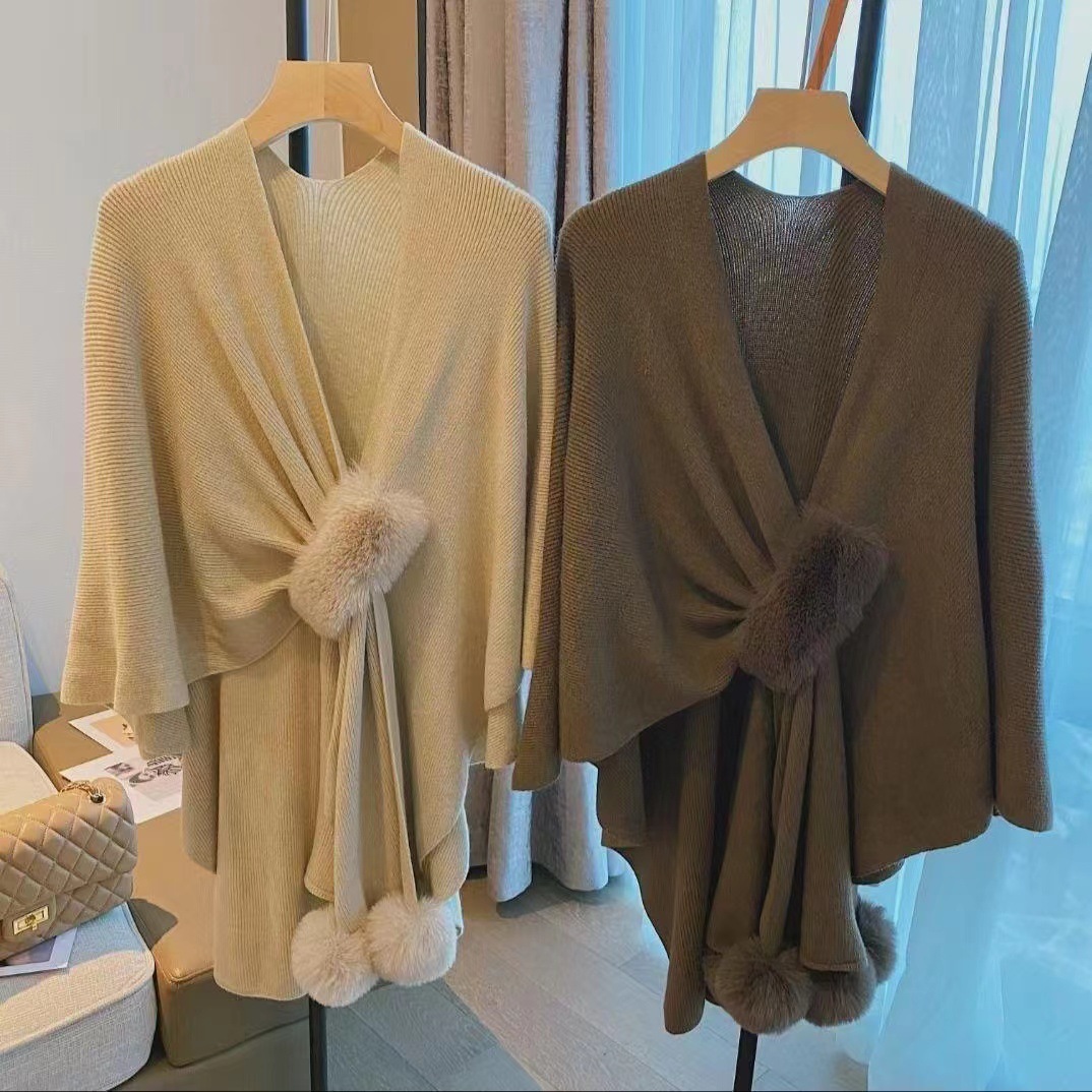Autumn New Vintage Knitted Sha - огляд і ціна Shawl Wrap Winter