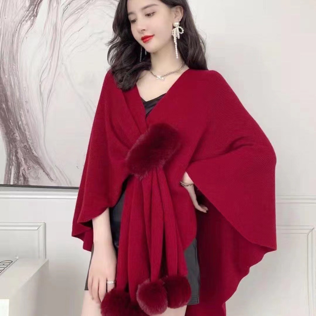 Autumn New Vintage Knitted Sha - огляд і ціна Shawl Wrap Winter